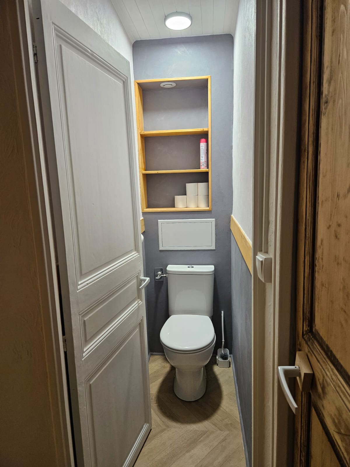 Cuisine avant rénovation complète d'un appartement T3